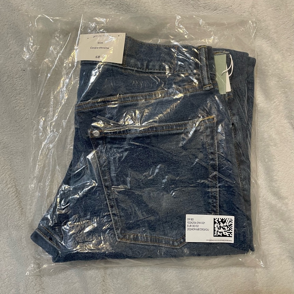 H&M Blue slim coupe etroite pants